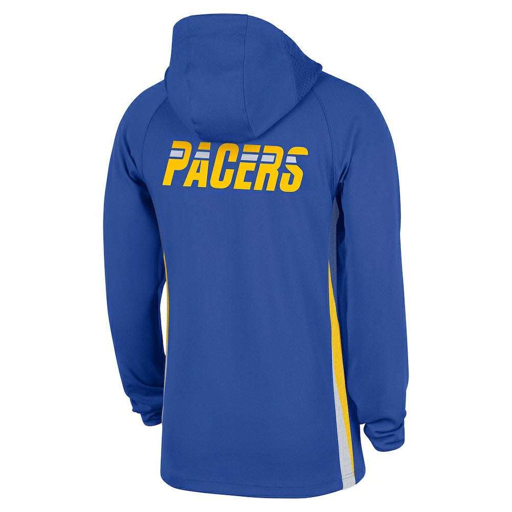 Indiana Pacers 2025/26 City Edition Remix Authentic On-Court Quarter-Zip Dri-FIT Hooded Jacket Blue