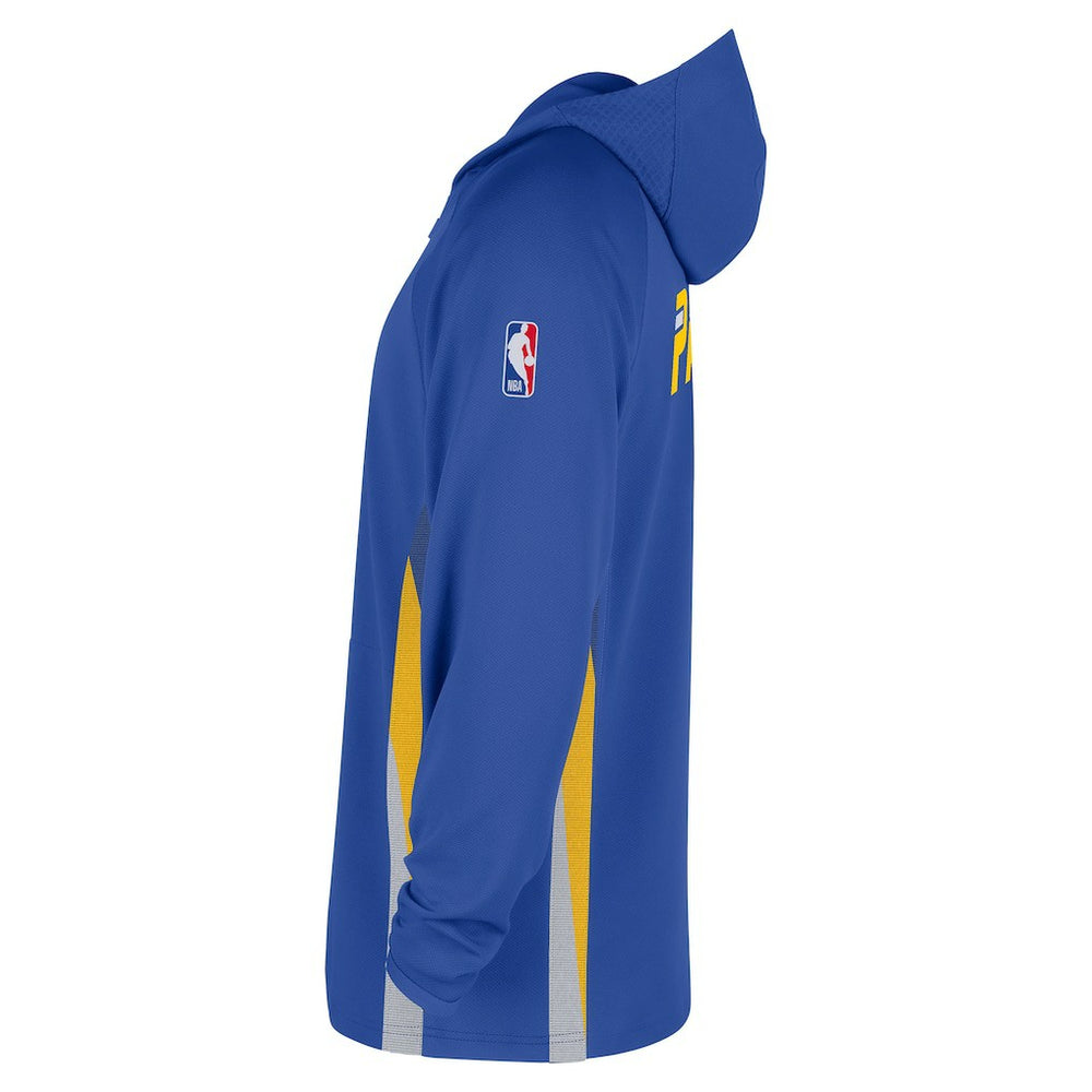 Indiana Pacers 2025/26 City Edition Remix Authentic On-Court Quarter-Zip Dri-FIT Hooded Jacket Blue