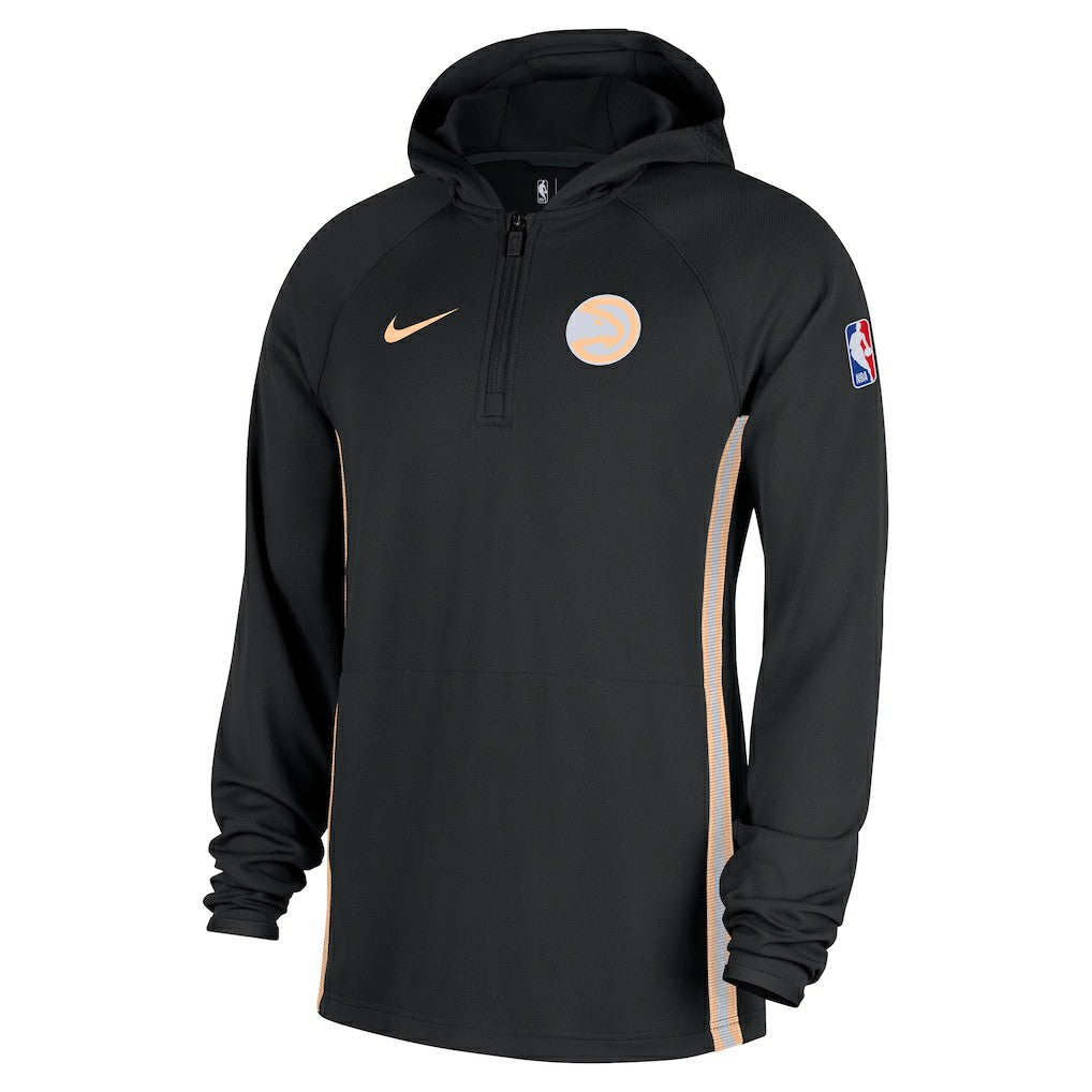 Atlanta Hawks 2025/26 City Edition Remix Authentic On-Court Quarter-Zip Dri-FIT Hooded Jacket Black