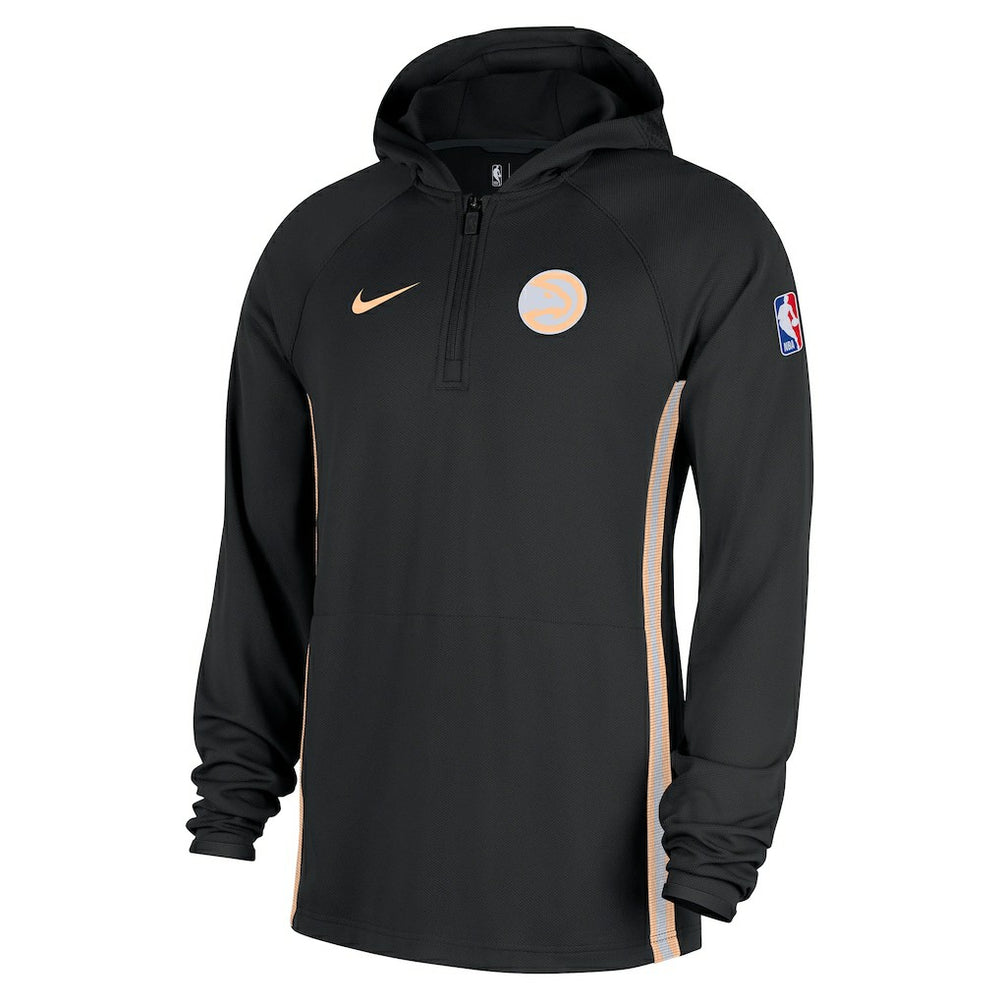 Atlanta Hawks 2025/26 City Edition Remix Authentic On-Court Quarter-Zip Dri-FIT Hooded Jacket Black