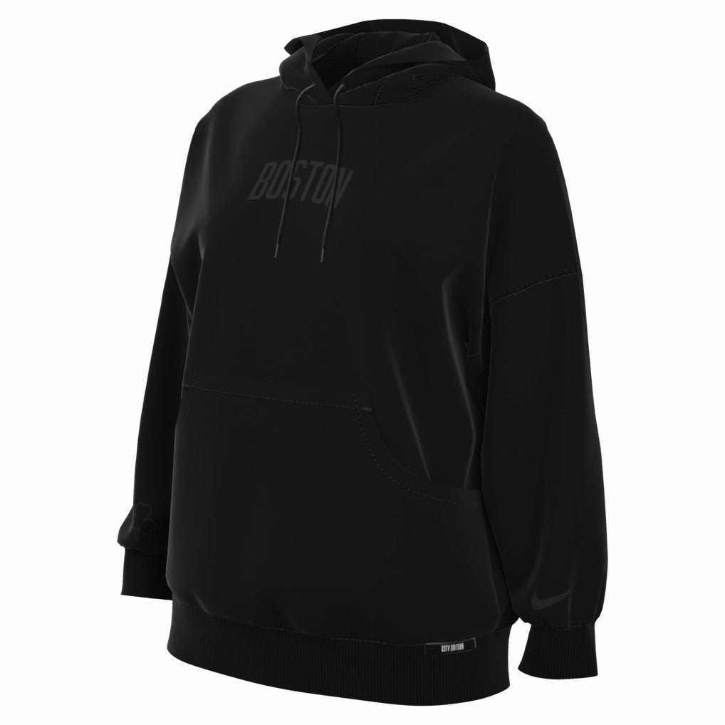 Boston Celtics Women's 2025/26 City Edition Remix Premium Fleece Hoodie Black