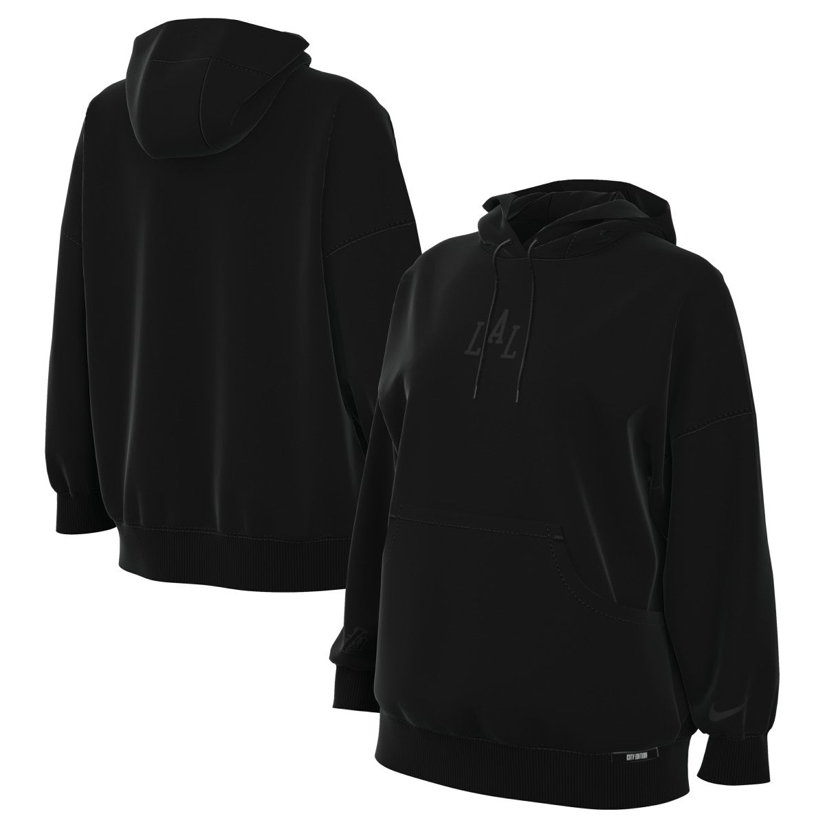 Los Angeles Lakers Women's 2025/26 City Edition Remix Premium Fleece Hoodie Black