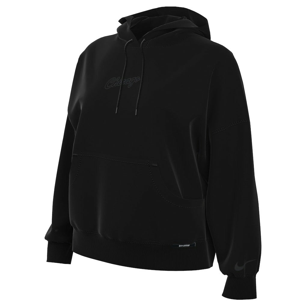 Chicago Bulls Women's 2025/26 City Edition Remix Premium Fleece Hoodie Black