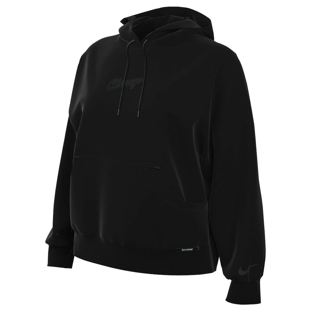 Chicago Bulls Women's 2025/26 City Edition Remix Premium Fleece Hoodie Black