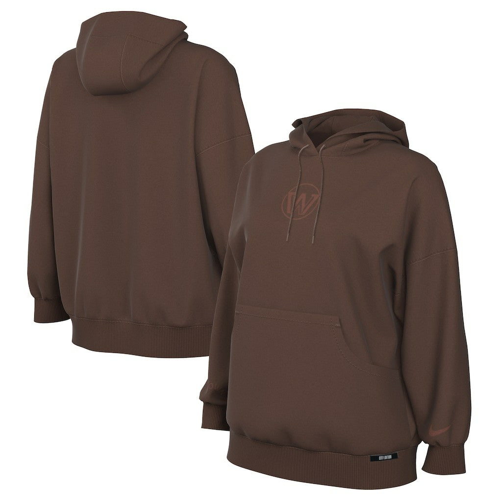 Golden State Warriors Women's 2025/26 City Edition Remix Premium Fleece Hoodie Brown