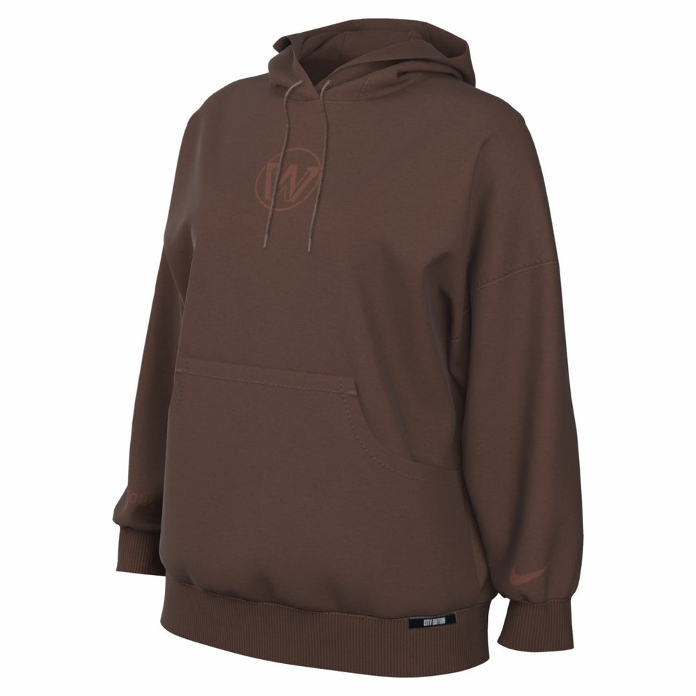 Golden State Warriors Women's 2025/26 City Edition Remix Premium Fleece Hoodie Brown
