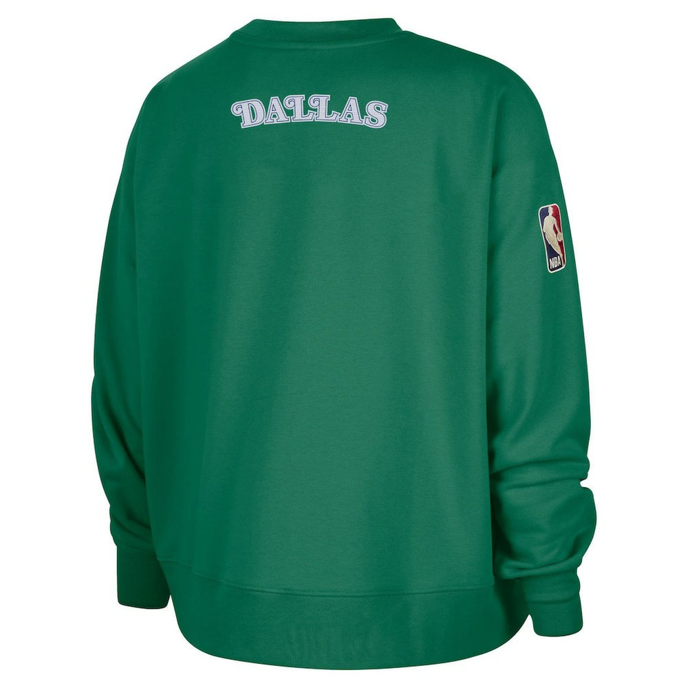 Dallas Mavericks Women's Classic Edition Hardwood Classics Premium Phoenix Fleece Sweatshirt Green