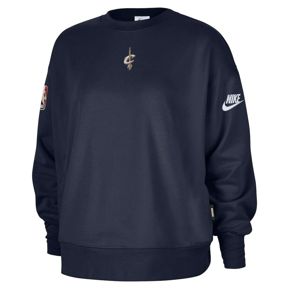 Cleveland Cavaliers Women's Classic Edition Hardwood Classics Premium Phoenix Fleece Sweatshirt Navy