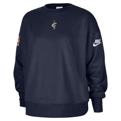 Cleveland Cavaliers Women's Classic Edition Hardwood Classics Premium Phoenix Fleece Sweatshirt Navy