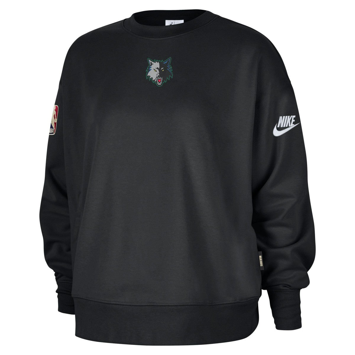 Minnesota Timberwolves Women's Classic Edition Hardwood Classics Premium Phoenix Fleece Sweatshirt Black