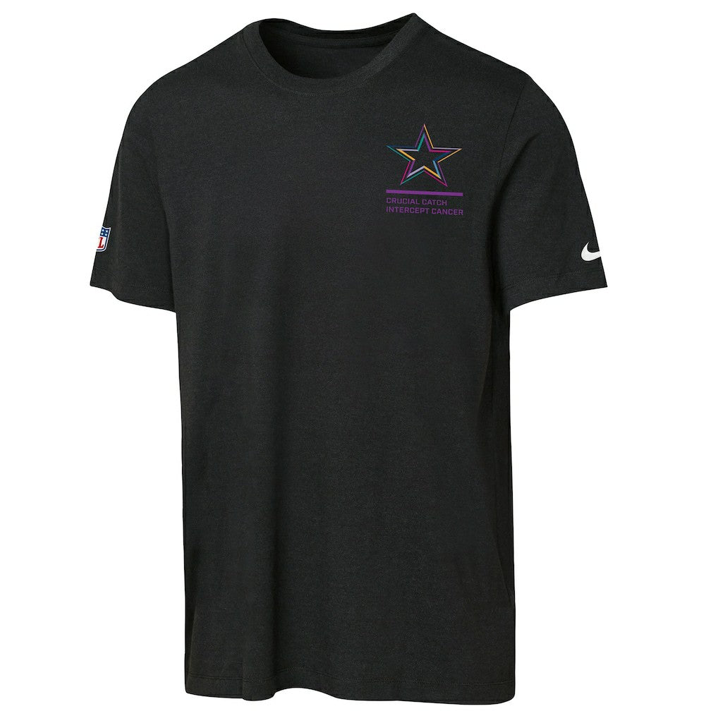 Dallas Cowboys Youth 2025 NFL Crucial Catch Tri-Blend Dri-FIT T-Shirt Black
