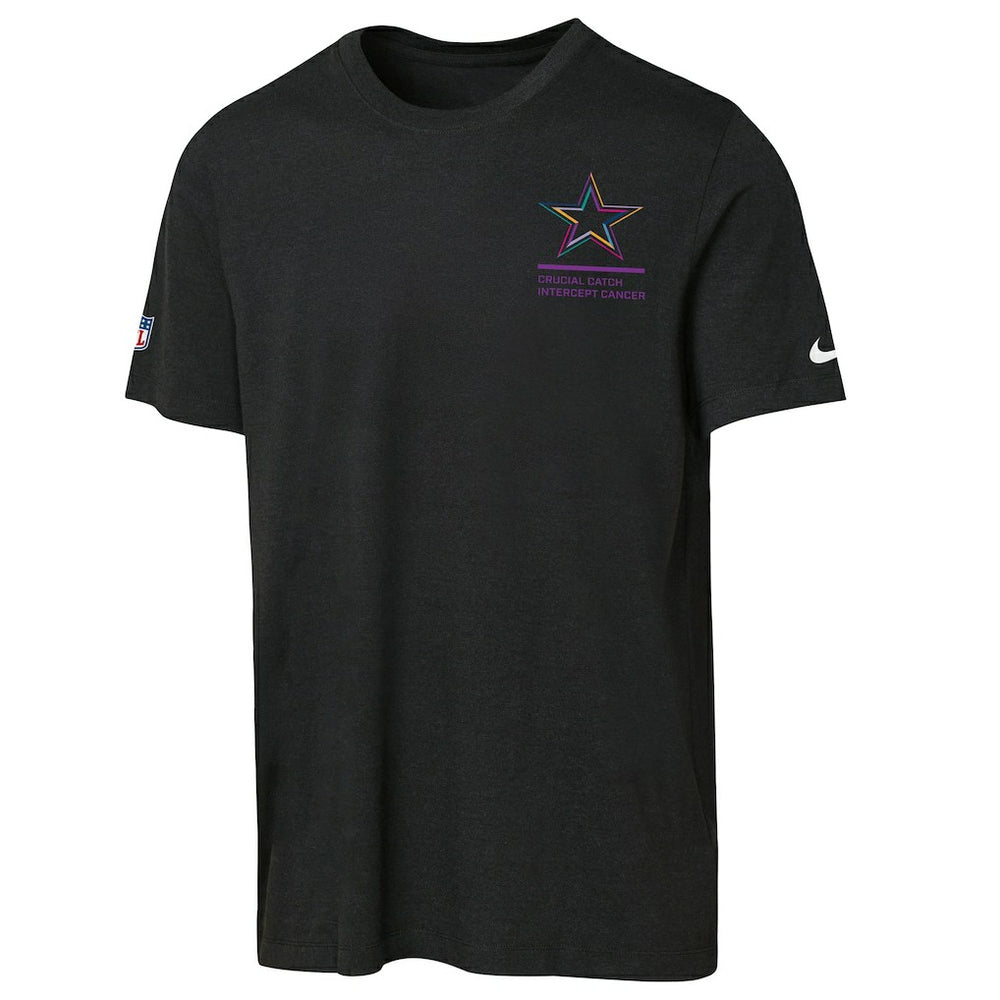 Dallas Cowboys Youth 2025 NFL Crucial Catch Tri-Blend Dri-FIT T-Shirt Black