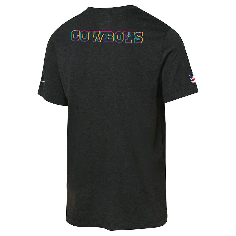 Dallas Cowboys Youth 2025 NFL Crucial Catch Tri-Blend Dri-FIT T-Shirt Black
