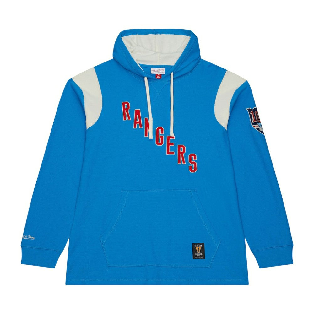 NHL New York Rangers Centennial Lightweight Thermal Hoodie - Blue/White