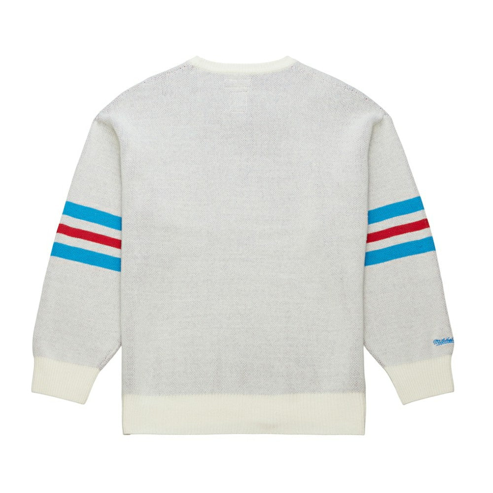 NHL New York Rangers Mitchell & Ness Centennial Retro Logo Sweater - Cream