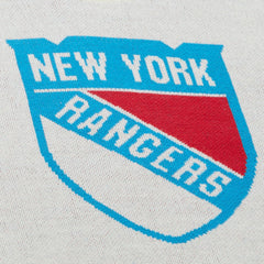 NHL New York Rangers Mitchell & Ness Centennial Retro Logo Sweater - Cream