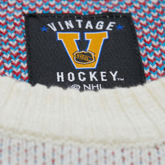 NHL New York Rangers Mitchell & Ness Centennial Retro Logo Sweater - Cream