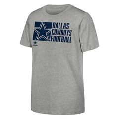 Dallas Cowboys Outerstuff Youth Post Game T-Shirt Heather Gray
