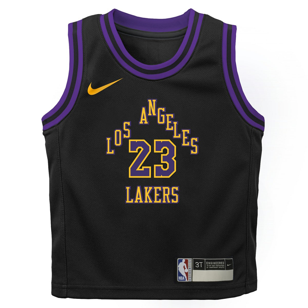 LeBron James Los Angeles Lakers Preschool 2025/26 City Edition Swingman Jersey Black