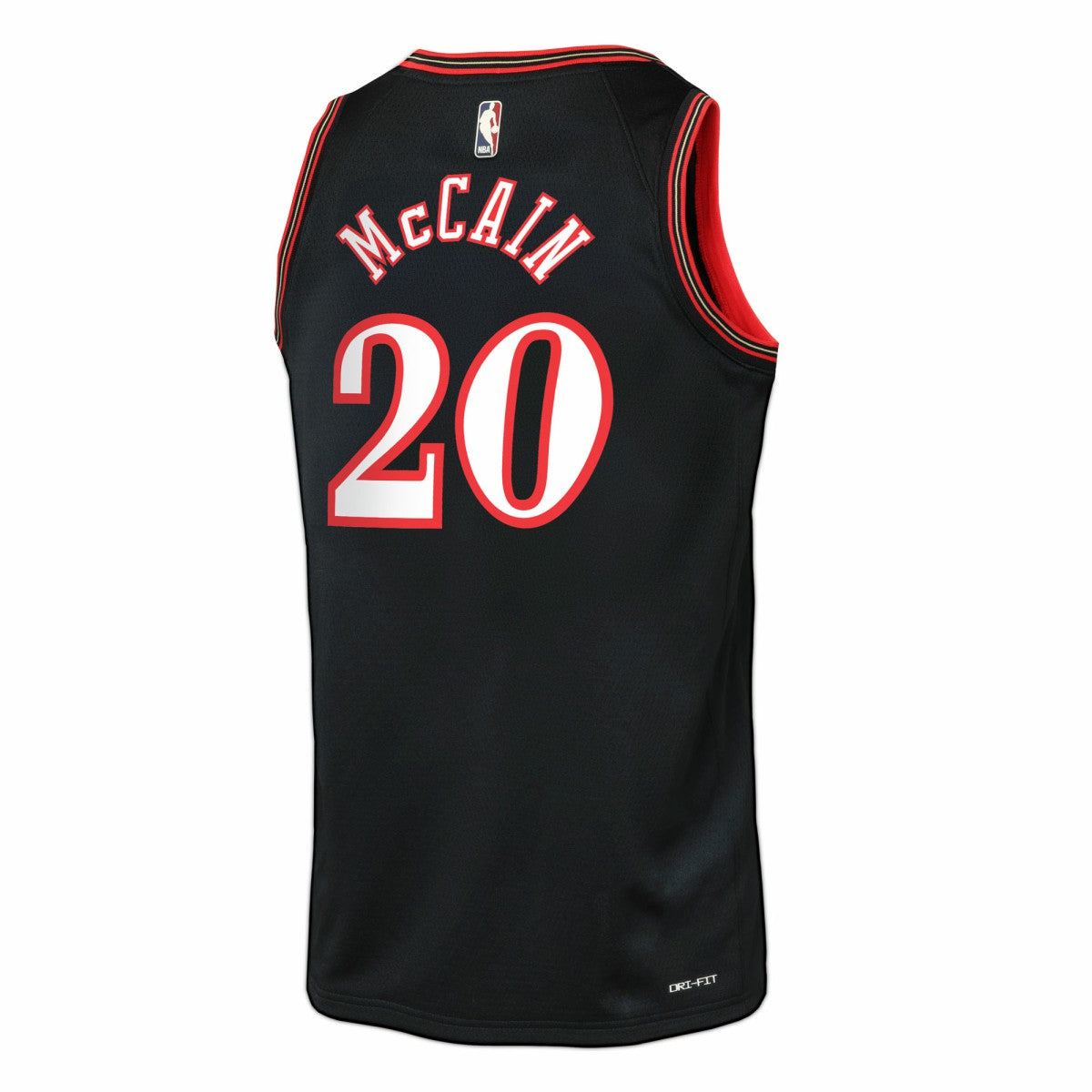 Jared McCain Philadelphia 76ers Youth Swingman Jersey Classic Edition Black