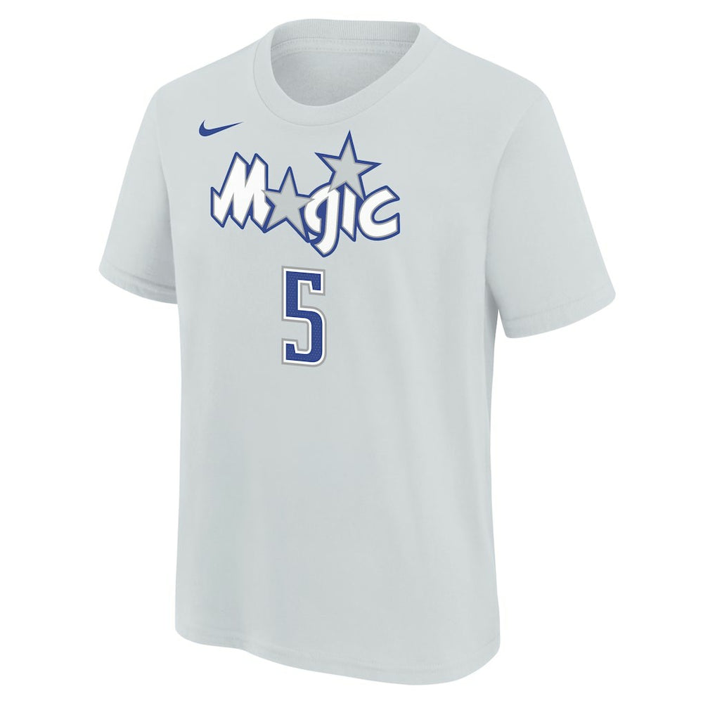 Paolo Banchero Orlando Magic Youth 2025/26 City Edition Name & Number T-Shirt Silver
