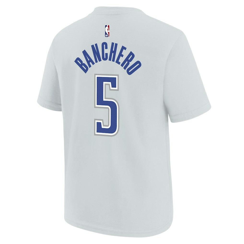 Paolo Banchero Orlando Magic Youth 2025/26 City Edition Name & Number T-Shirt Silver