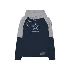 Dallas Cowboys New Era Combine Authentic Color Block Raglan Pullover Hoodie Navy