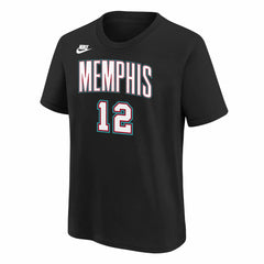 Ja Morant Memphis Grizzlies Youth Name & Number T-Shirt Classic Edition Black