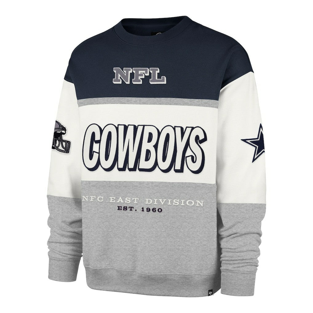 Dallas Cowboys '47 Breeze Maximalist Sweatshirt Navy/Gray