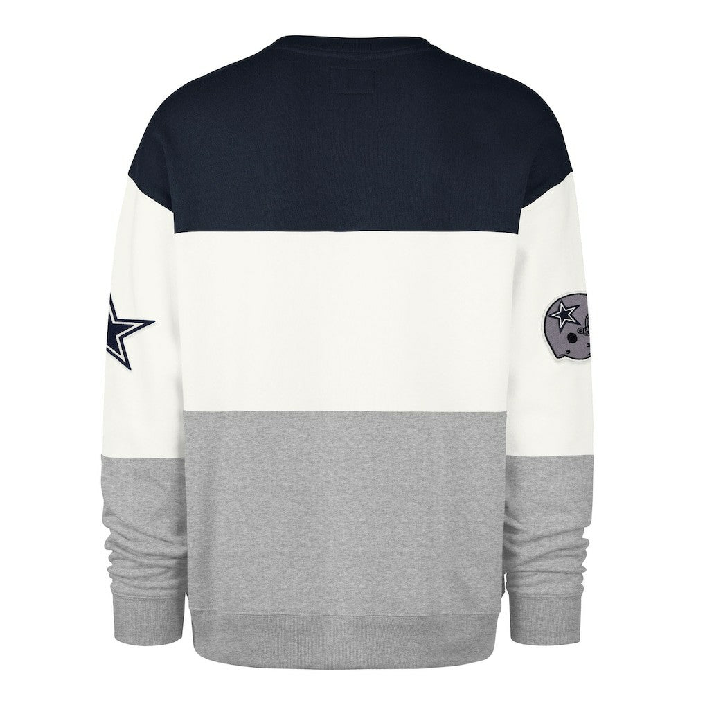 Dallas Cowboys '47 Breeze Maximalist Sweatshirt Navy/Gray