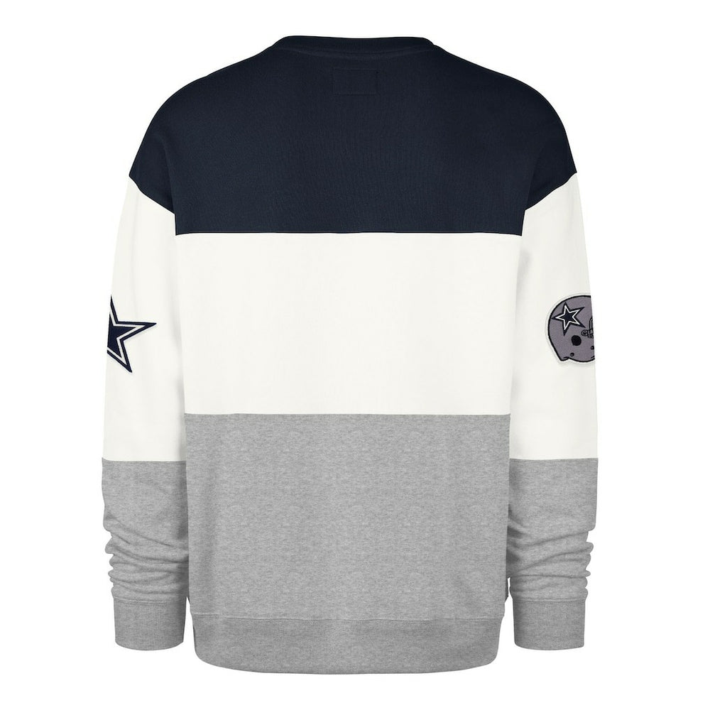Dallas Cowboys '47 Breeze Maximalist Sweatshirt Navy/Gray