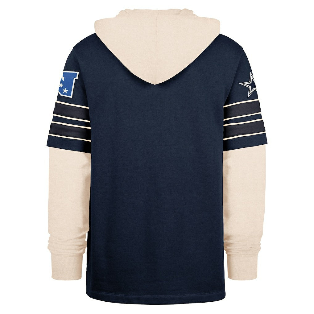 Dallas Cowboys '47 Split Zone Cornerback Duo Hoodie Navy