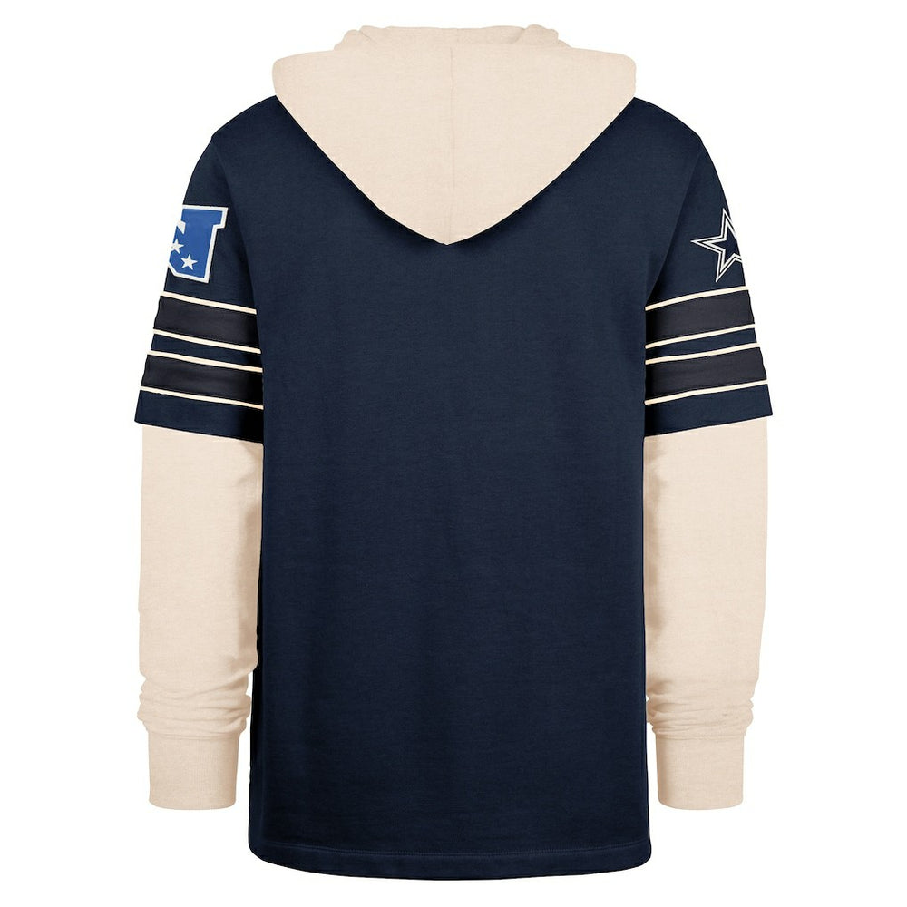 Dallas Cowboys '47 Split Zone Cornerback Duo Hoodie Navy
