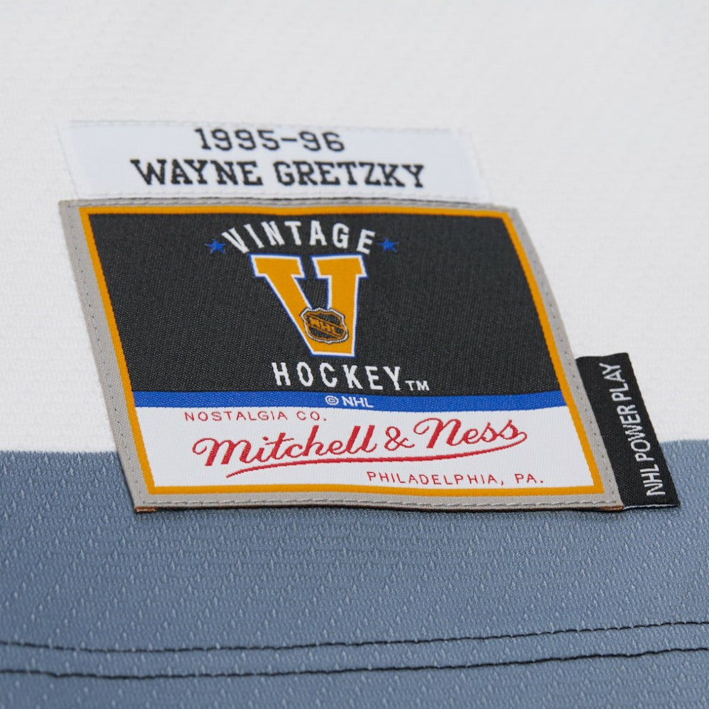 NHL Wayne Gretzky Los Angeles Kings Mitchell & Ness Big & Tall 1995-96 Blue Line 2.0 Jersey - White