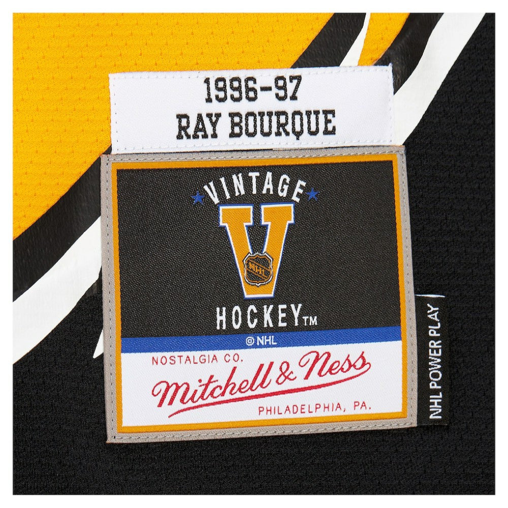 NHL Ray Bourque Boston Bruins Mitchell & Ness Big & Tall 1996-97 Blue Line 2.0 Jersey - Gold