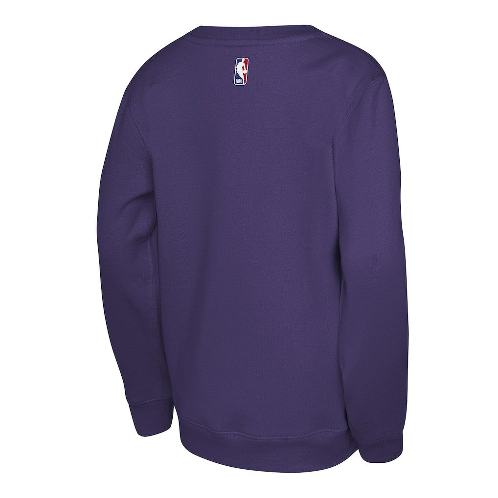 Charlotte Hornets Jordan Brand Youth Courtside Statement Edition Sweatshirt Purple