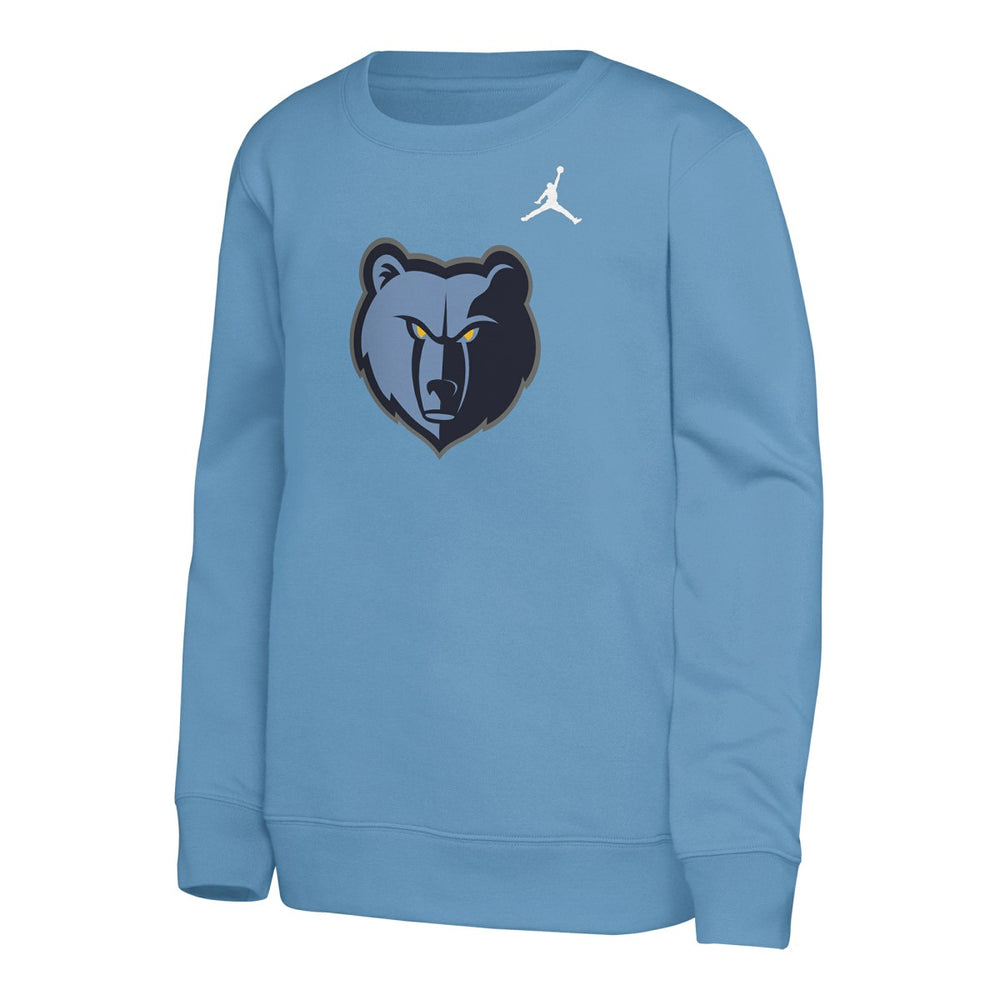 Memphis Grizzlies Jordan Brand Youth Courtside Statement Edition Sweatshirt Light Blue