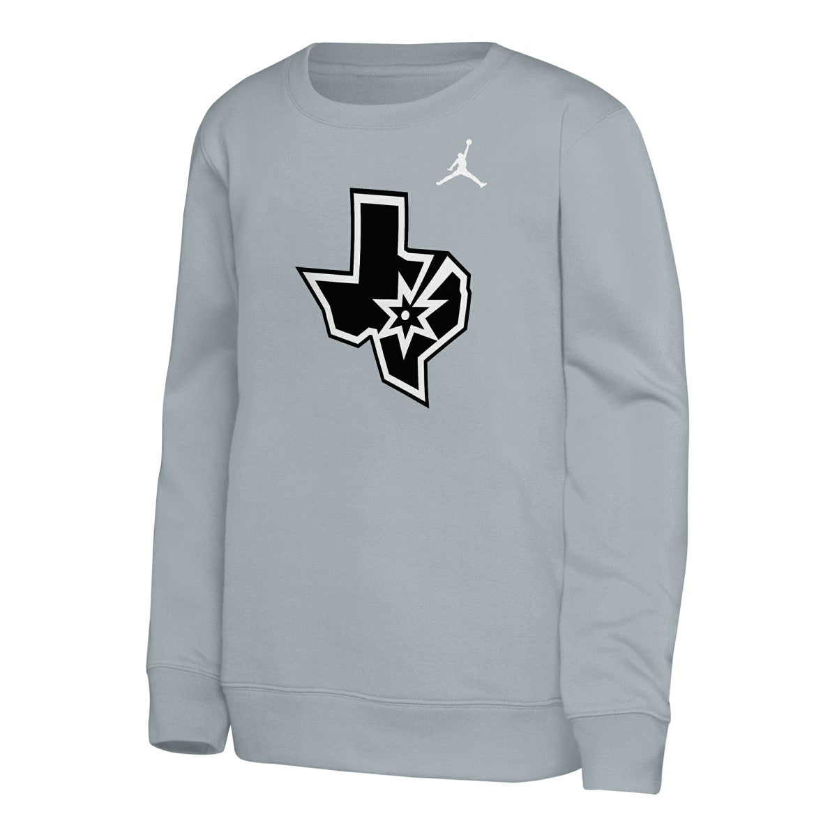 San Antonio Spurs Jordan Brand Youth Courtside Statement Edition Sweatshirt Silver