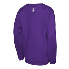 Los Angeles Lakers Jordan Brand Youth Courtside Statement Edition Sweatshirt Purple
