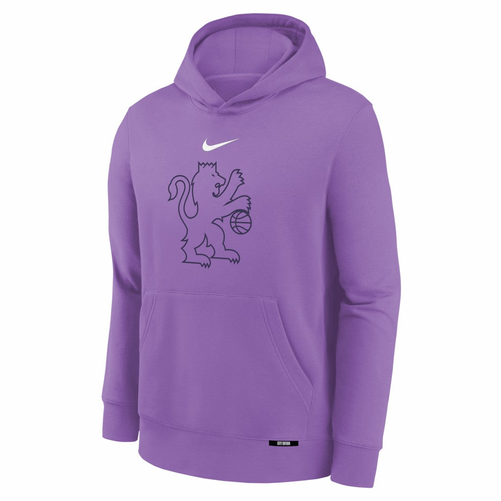 Sacramento Kings Youth 2025/26 City Edition Club Fleece Pullover Hoodie Purple