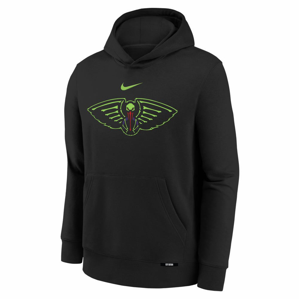 New Orleans Pelicans Youth 2025/26 City Edition Club Fleece Pullover Hoodie Black