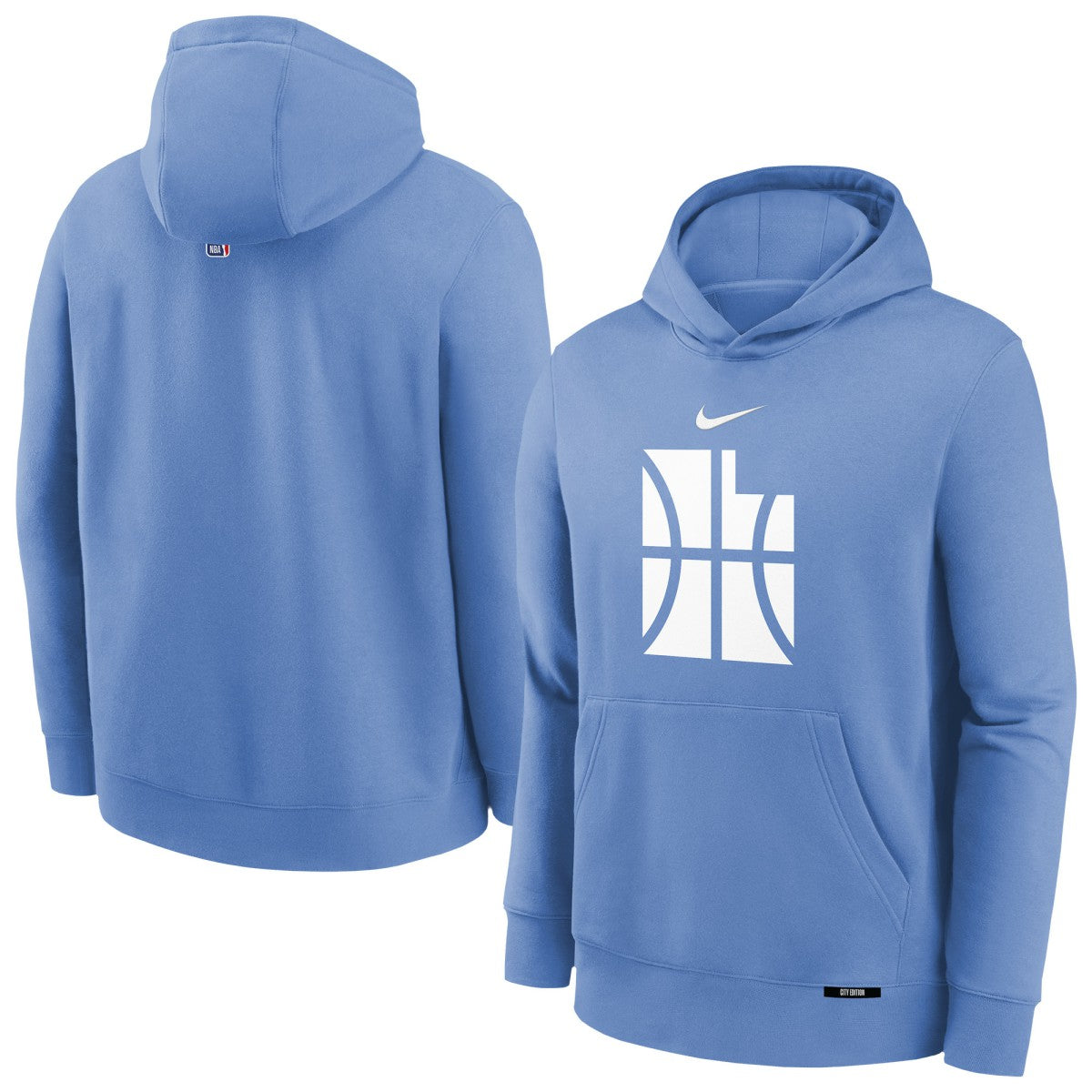 Utah Jazz Youth 2025/26 City Edition Club Fleece Pullover Hoodie Blue