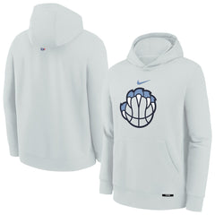 Memphis Grizzlies Youth 2025/26 City Edition Club Fleece Pullover Hoodie Silver