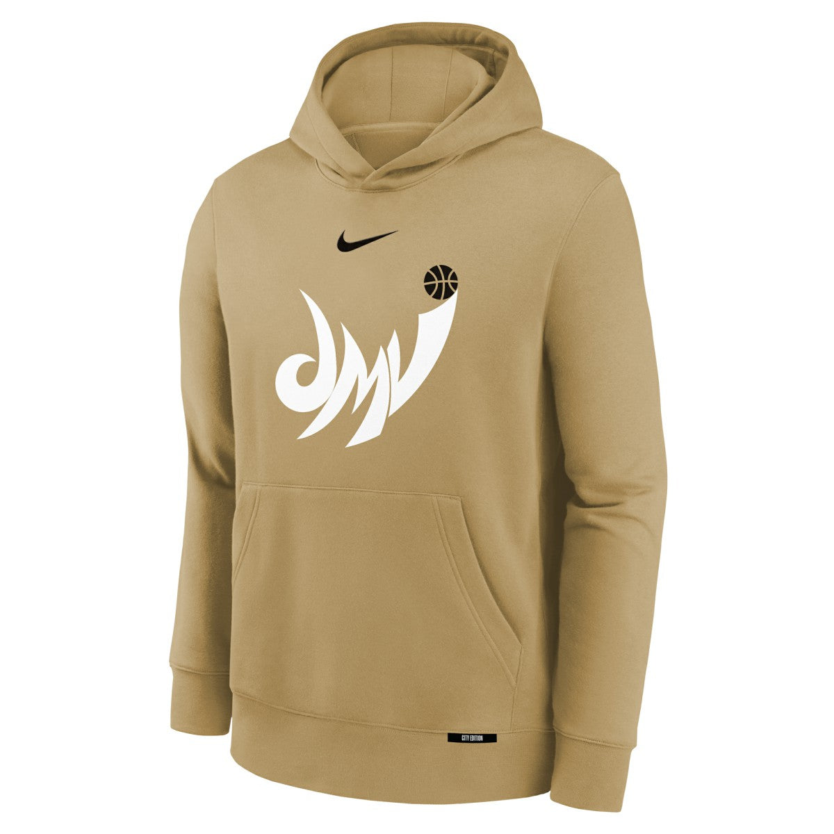 Washington Wizards Youth 2025/26 City Edition Club Logo Fleece Hoodie Tan
