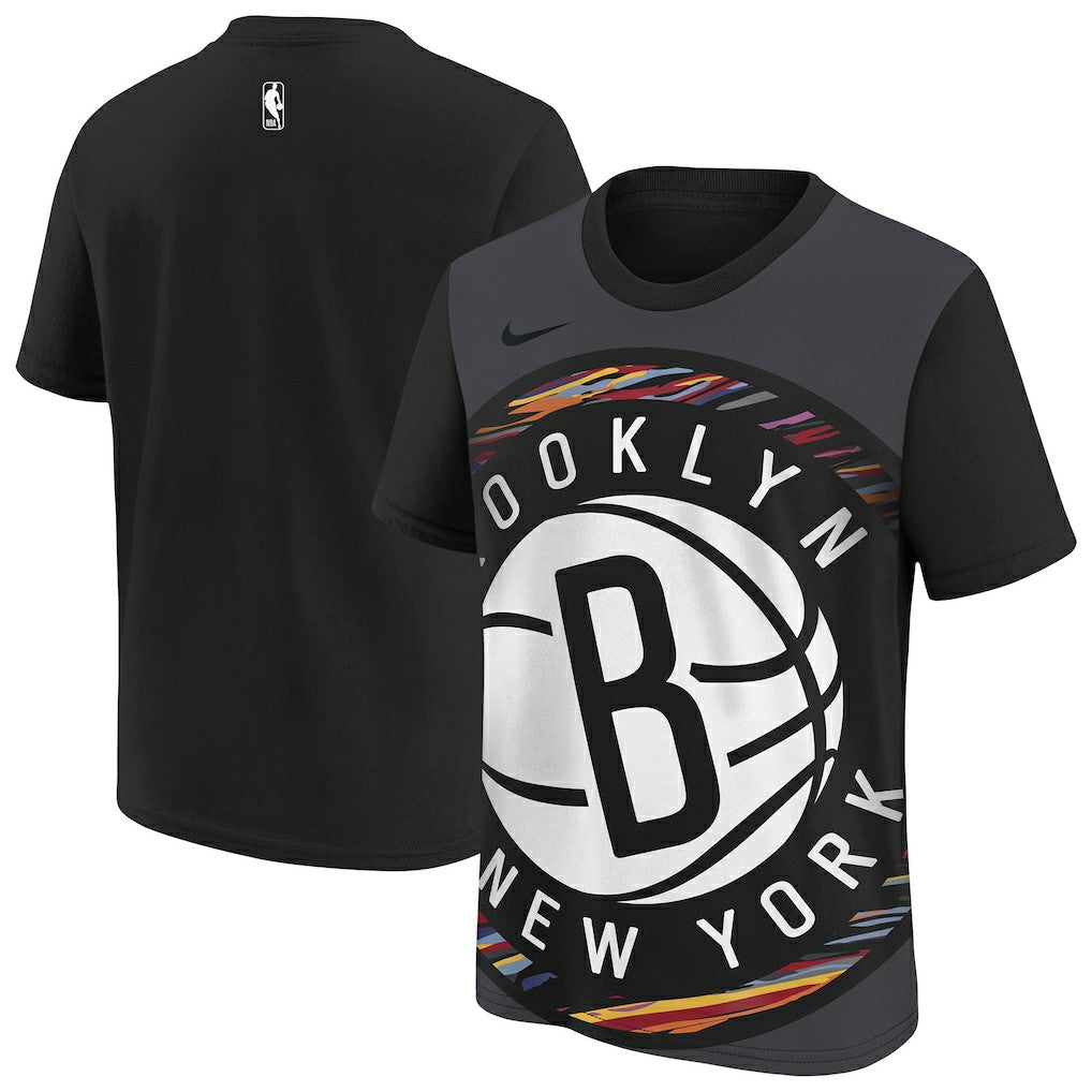 Brooklyn Nets Youth 2025/26 City Edition Max90 T-Shirt Black