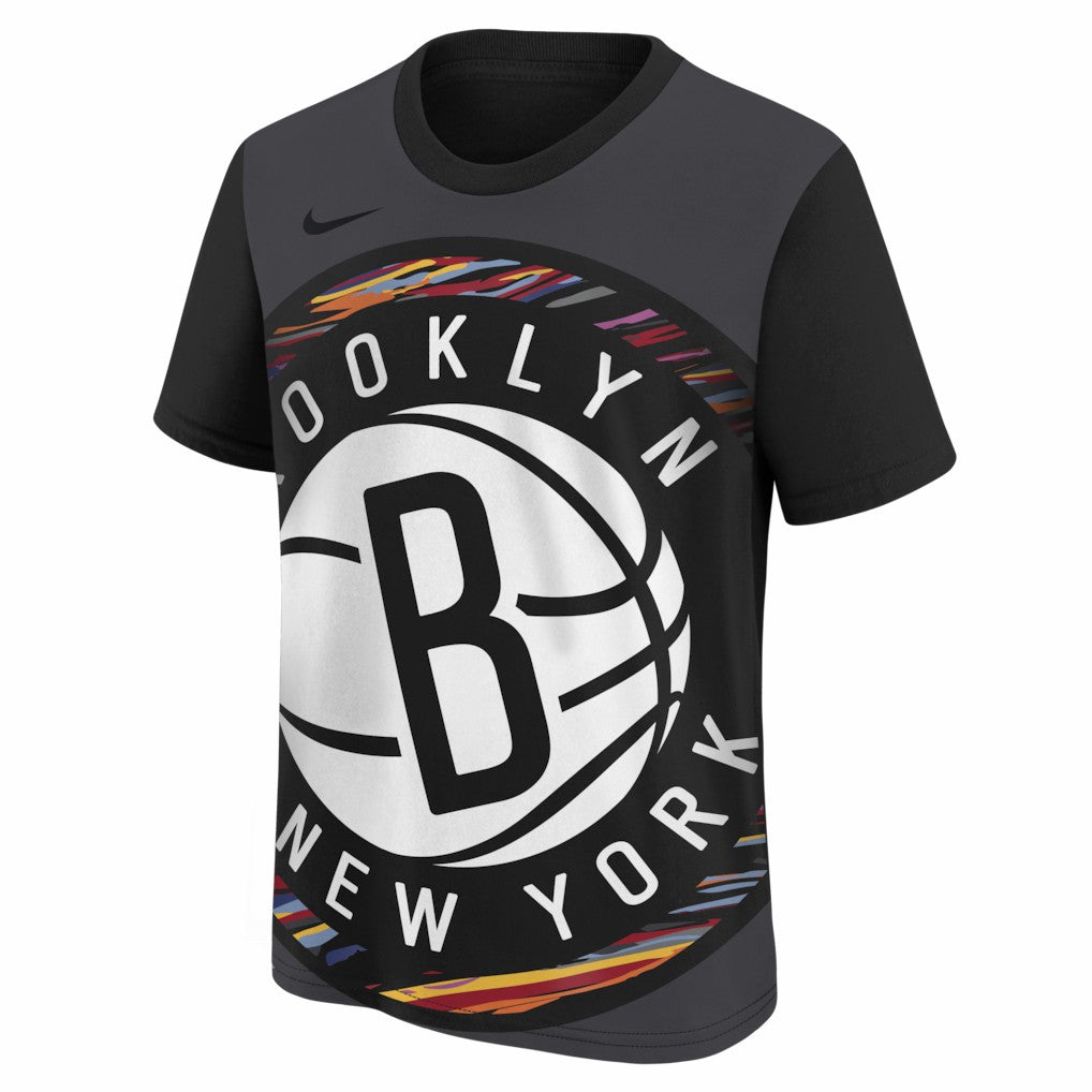 Brooklyn Nets Youth 2025/26 City Edition Max90 T-Shirt Black