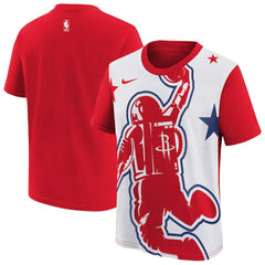 Houston Rockets Youth 2025/26 City Edition Max90 T-Shirt Red/White