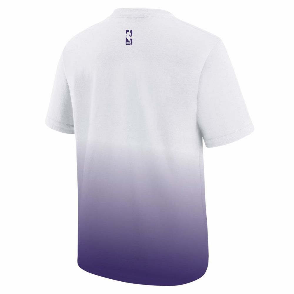 Los Angeles Lakers Youth 2025/26 City Edition Max90 T-Shirt White/Purple