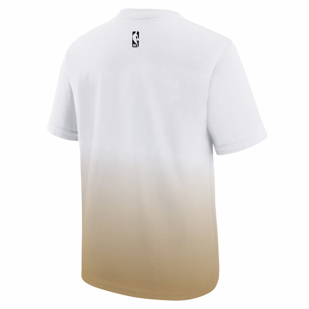 Boston Celtics Youth 2025/26 City Edition Max90 T-Shirt White/Gold