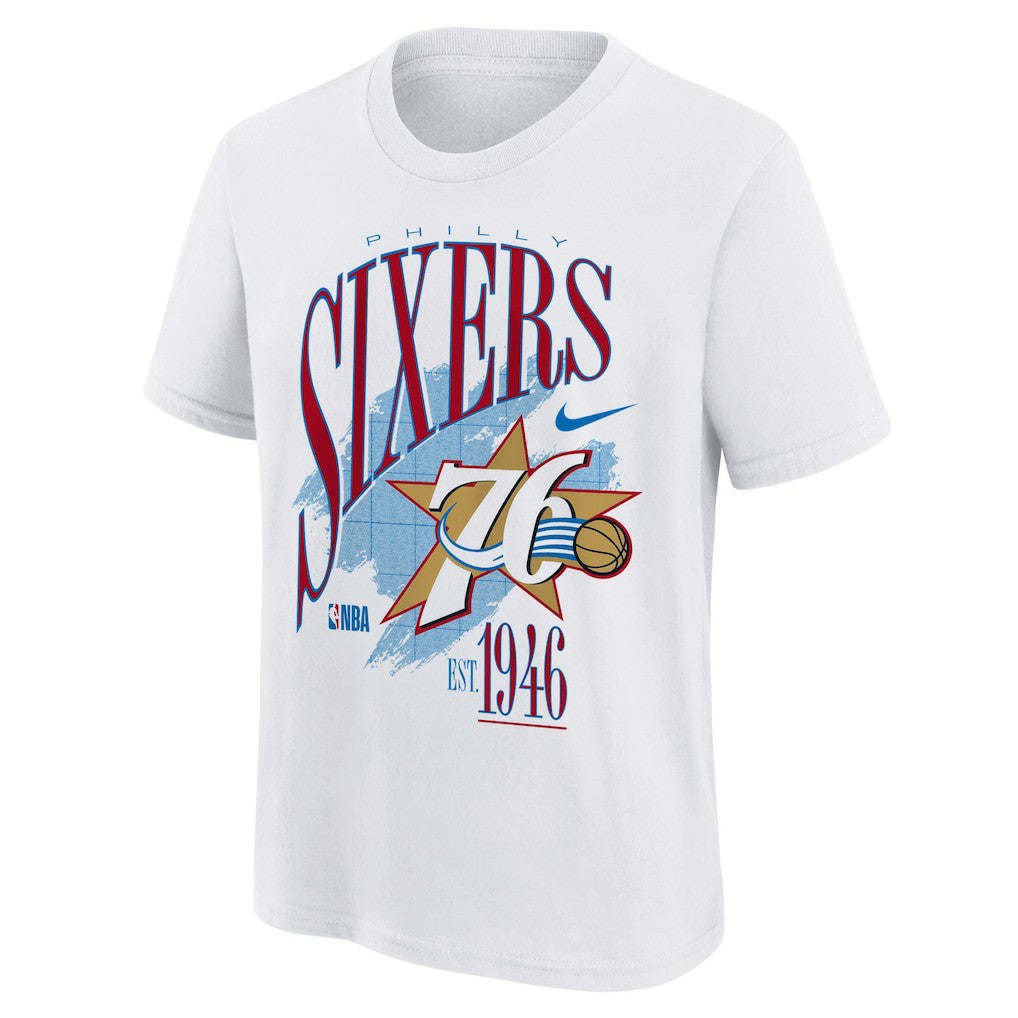 Philadelphia 76ers Youth Hardwood Classics Champs Max90 T-Shirt White